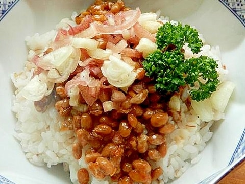 まな板なし3分!?付属タレ不要❤スタミナ納豆ご飯♪